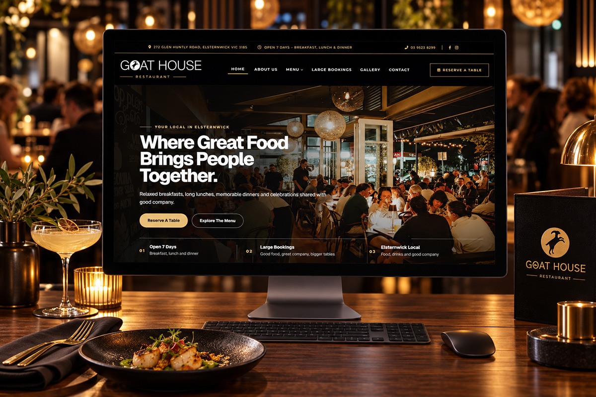 Goat House website design by TD Interactives